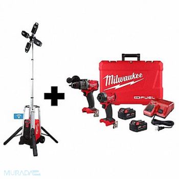 MILWAUKEE MX Tower Light Kit w M18 2-Tool Kit, 385XK3