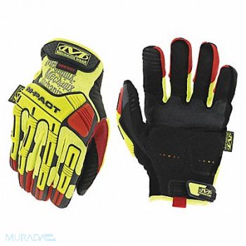 MECHANIX WEAR K2370 Mechanics Gloves Hi-Vis Yellow 9 PR, 54ZE46
