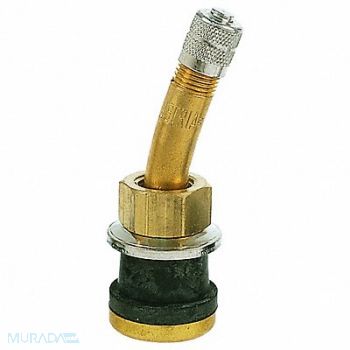HALTEC Tire Valve Stdrd Bore 2in Brass PK10, 32HF07