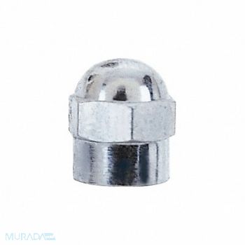 HALTEC Chrome Plated Hex Dome Valve Cap PK100, 33W501