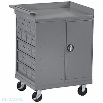 TENNSCO Mobile Cabinet Bench Steel 43 W 25 D, 6YE43