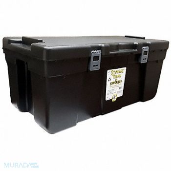 J TERENCE THOMPSON Storage Trunk Black PP 13 3/4 in, 1NTK4