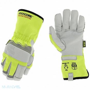 MECHANIX WEAR Leather Gloves Cuff Yellow Size 2XL PR, 794CH0