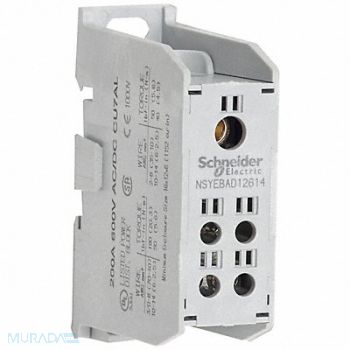 SQUARE D Power Distr Block Cu 600V AC/DC, 796A64