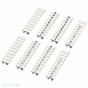 SQUARE D Clip In Marking Strip Nylon 10 White, 795ZY1