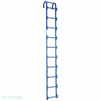 VESTIL Storage Tank Ladder 10 ft 3 In H Steel, 6EPF6