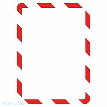 TARIFOLD Sign Holder Red/White Magnetic PK2, 36NG93