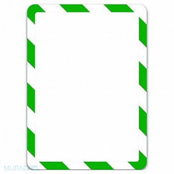 TARIFOLD Sign Holder Green/White Magnetic PK2, 36NG95