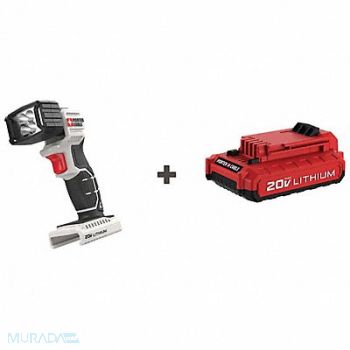 PORTER CABLE MAX Lithium Flashlight 20V w/ Battery, 385JR6