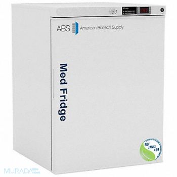 AMERICAN BIOTECH SUPPLY Refrigerator White 5.2 cu ft 120 V, 787A13