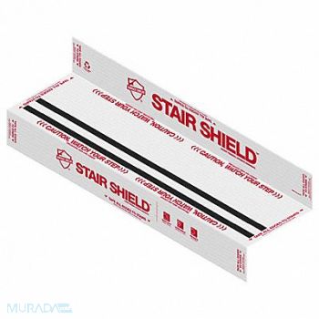 SURFACE SHIELDS Stair Protection 21 H 40 W White PK24, 804A47