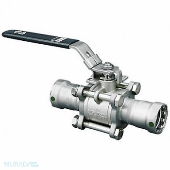 VIEGA MEGAPRESS Ball Valve 1/2 Pipe Size 250 psi CWP, 799UX8