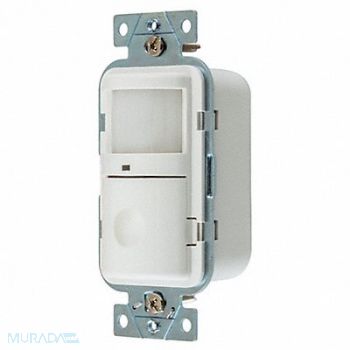 HUBBELL WIRING DEVICE-KELLEMS Occ/Vac Sensor PIR 1200 sq ft White, 23NY61