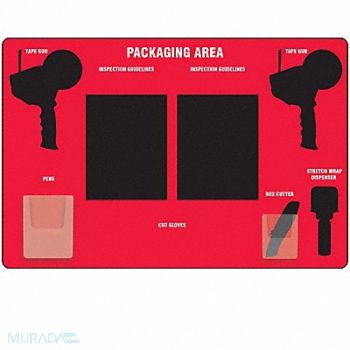 GRAINGER APPROVED Shadow Board, 803HF3