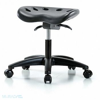 BLUE RIDGE ERGONOMICS Tractor Stool 300 lb Cap. Black, 797PW7