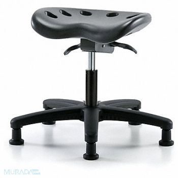 BLUE RIDGE ERGONOMICS Tractor Stool 300 lb Cap. Black, 797PW9