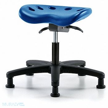 BLUE RIDGE ERGONOMICS Tractor Stool 300 lb Cap. Blue, 797PX0