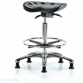 BLUE RIDGE ERGONOMICS Tractor Stool 300 lb Cap. Black, 797PX1