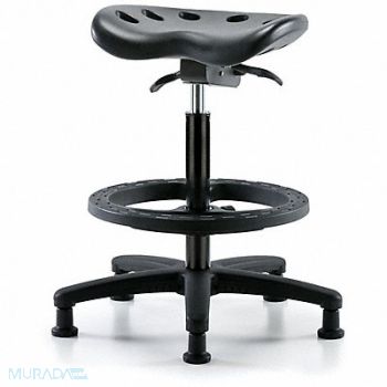 BLUE RIDGE ERGONOMICS Tractor Stool 300 lb Cap. Black, 797PX5