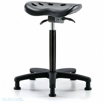 BLUE RIDGE ERGONOMICS Tractor Stool 300 lb Cap. Black, 797PX9
