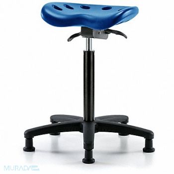 BLUE RIDGE ERGONOMICS Tractor Stool 300 lb Cap. Blue, 797PY0