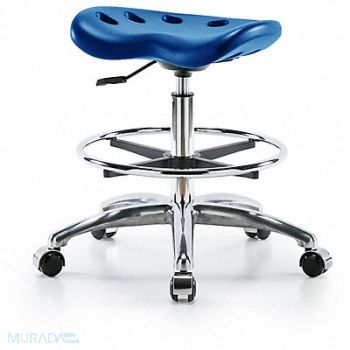 BLUE RIDGE ERGONOMICS Tractor Stool 300 lb Cap. Blue, 797PY2