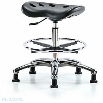 BLUE RIDGE ERGONOMICS Tractor Stool 300 lb Cap. Black, 797PY3