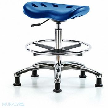 BLUE RIDGE ERGONOMICS Tractor Stool 300 lb Cap. Blue, 797PY4