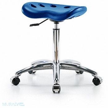 BLUE RIDGE ERGONOMICS Tractor Stool 300 lb Cap. Blue, 797PY6