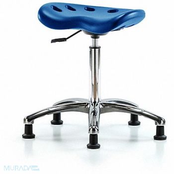 BLUE RIDGE ERGONOMICS Tractor Stool 300 lb Cap. Blue, 797PY8