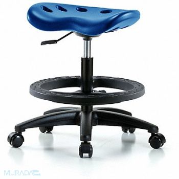 BLUE RIDGE ERGONOMICS Tractor Stool 300 lb Cap. Blue, 797PZ0