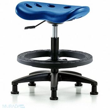BLUE RIDGE ERGONOMICS Tractor Stool 300 lb Cap. Blue, 797PZ2