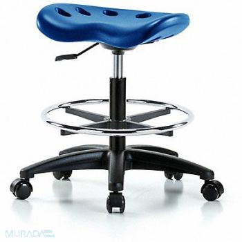BLUE RIDGE ERGONOMICS Tractor Stool 300 lb Cap. Blue, 797PZ4