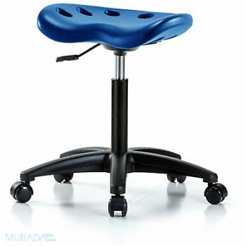 BLUE RIDGE ERGONOMICS Tractor Stool 300 lb Cap. Blue, 797PZ8