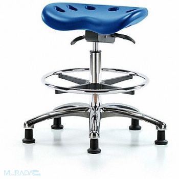 BLUE RIDGE ERGONOMICS Tractor Stool 300 lb Cap. Blue, 797R05