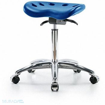 BLUE RIDGE ERGONOMICS Tractor Stool 300 lb Cap. Blue, 797R07