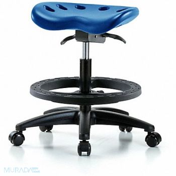 BLUE RIDGE ERGONOMICS Tractor Stool 300 lb Cap. Blue, 797R11