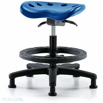 BLUE RIDGE ERGONOMICS Tractor Stool 300 lb Cap. Blue, 797R13