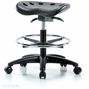 BLUE RIDGE ERGONOMICS Tractor Stool 300 lb Cap. Black, 797R14
