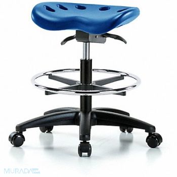 BLUE RIDGE ERGONOMICS Tractor Stool 300 lb Cap. Blue, 797R15