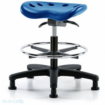 BLUE RIDGE ERGONOMICS Tractor Stool 300 lb Cap. Blue, 797R17