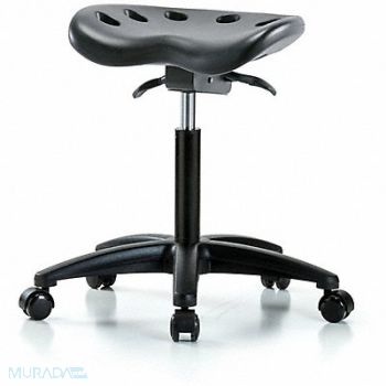 BLUE RIDGE ERGONOMICS Tractor Stool 300 lb Cap. Black, 797R18