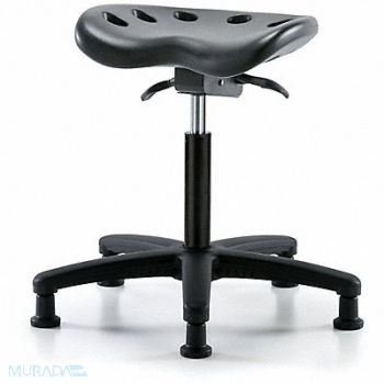 BLUE RIDGE ERGONOMICS Tractor Stool 300 lb Cap. Black, 797R20