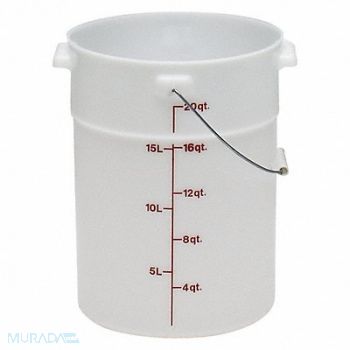 CAMBRO Pail White For Use With 4UKH4 PK6, 4UKH3