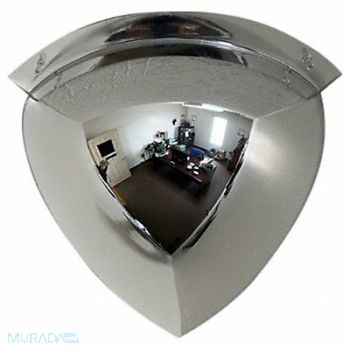 FRED SILVER Quarter Dome Safety Mirror, 798A47