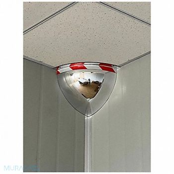 FRED SILVER Quarter Dome Safety Mirror, 798A48