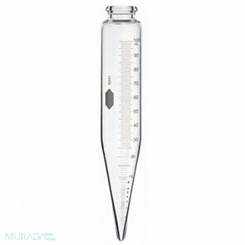 KIMBLE Conical Test Centrifuge Tube 100mL PK12, 52NJ47