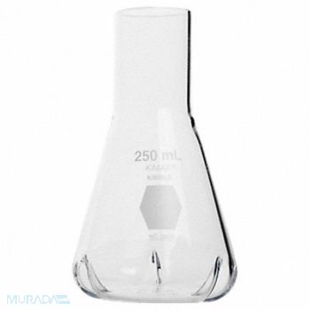 KIMBLE Erlenmeyer Flask 500mL Clear, 52NG73