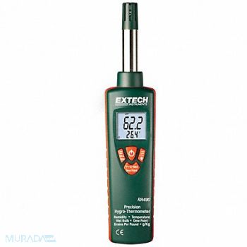 EXTECH Temp/Humdty Mtr 0 to 100 per Rel Hum Rng, 1ZPV2