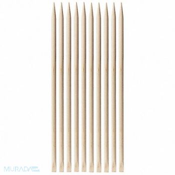 JONARD TOOLS Orange Stick Pointed/Flat 3/16 in PK100, 22KY15